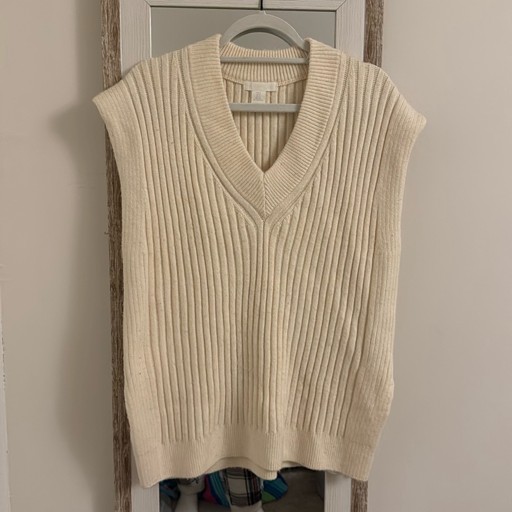 h&m knit sweater vest